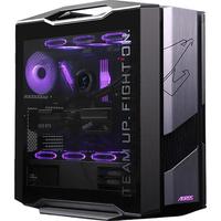 技嘉(GIGABYTE)机械雕AC601G 隐藏式背线钢化玻璃侧透兼容水冷显卡竖装 420水冷位/预装4风扇 双面钢化玻璃 【水冷套装】AC601黑+ 水雕II X360
