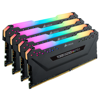 美商海盗船 复仇者LPX系列 DDR4 3200MHz 台式机内存 马甲条 黑色 16GB