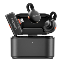 猛玛(MOMA)LARK M2隐藏式直播麦克风无线领夹麦克风猛犸降噪话筒mini收音麦 Lightning版一拖二