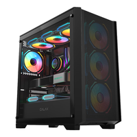  GALAX/影驰 支持360水冷 台式电脑机箱 M-ATX主板 360水冷 长显卡 11风扇位  风行者黑色