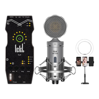 iSK/声科 专业直播 电容话筒套装+声卡