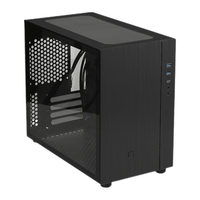 SKTC 铝秀才 S200铝铁滑盖式电脑机箱MATX主板ATX电源160散热器长显卡游戏电脑机箱 黑色双铝