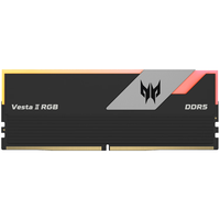 PREDATOR 宏碁掠夺者 Vesta II 炫光星舰系列 DDR5 7200MHz RGB 台式机内存 灯条 黑色 32GB 16GBx2 C34