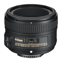 尼康 人像定焦镜头50mmf/1.8风光/纪实摄影85 f1.8单反镜头 50mmF/1.8G 标配