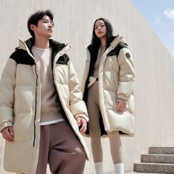 波司登 男女同款中长款运动羽绒服