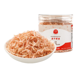 伊威 儿童淡干虾皮补钙未添加食用盐虾米干货下饭享婴幼儿宝宝辅食食谱 淡干虾皮50g