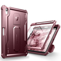 适用苹果ipad10.2 7/8/9代/ipad10代保护套平板支架防摔带笔槽壳膜iPad10保护壳 魔力红 iPad7/8/9代 10.2英寸