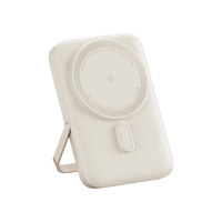 百亿补贴：ROCK 蜡笔小新充电宝自带双线移动电源容量10000毫安22.5W双向快充PD20W华为苹果手机可上飞机高铁米白