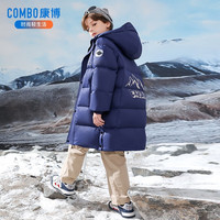 sosomei/秀秀美 加厚保暖 儿童羽绒服 蓝色 120