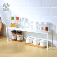 贺里 厨房分层置物架调料收纳分隔储物架锅盖架桌面架子家用大全