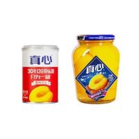 真心食品 真心 黄桃水果罐头 黄桃880g+黄桃425g（买大送小）
