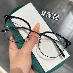 Erilles 纯黑框细圆腿镜框+ 161防蓝光非球面镜片