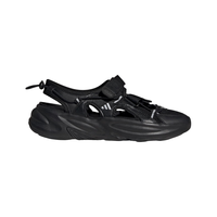 adidas OZWAVE SANDAL超轻耐磨魔术贴厚底老爹凉鞋阿迪达斯轻运动 黑色/金属银 42