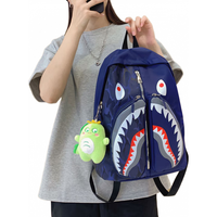 途尊新款双肩包鲨鱼背包书包户外运动登山男女学生旅游休闲旅行时尚