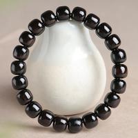 月印百川 黑檀木手串 1条 男女款高油高密紫光檀念珠文玩手链