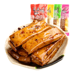 张飞 劲道豆干麻辣豆腐干休闲零食独立小包装四川成都小吃商超同款 劲道豆干四味混装