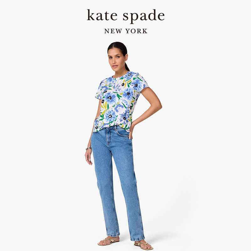  Kate Spade/凯特丝蓓 花卉印花 女士T恤