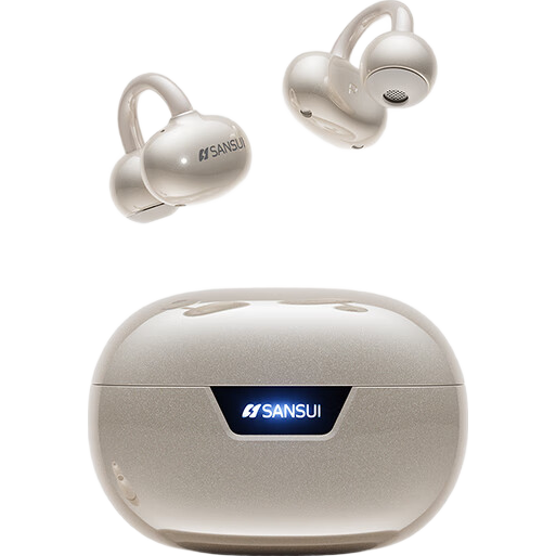 山水 骨传导概念 蓝牙耳机  有线充电