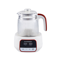 SCHNEIDER施耐德全玻璃花茶壶SWK-XHSL1215 米白1.3L