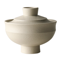 九土日式复古炖盅汤盅家用陶瓷炖罐燕窝小炖盅燕窝炖盅一人食碗杯 炖盅+勺子套装 240ml