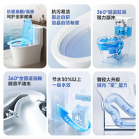 惠达(HUIDA)卫浴普通马桶家用卫生间陶瓷坐便器抽水虹吸式大冲力一级节水马桶 【升级抗菌盖板】6360N白天鹅 坑距290-385mm选 305/300mm