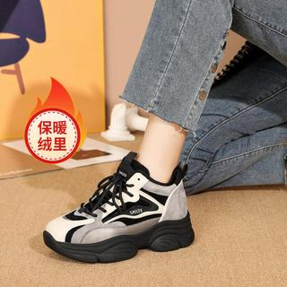 沙驰 SATCHI 【加绒保暖】潮酷个性厚底老爹鞋鞋百搭时尚休闲鞋棉鞋女鞋