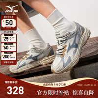 美津浓 男女运动休闲鞋缓震透气网面拼接跑步RACER S 01/丹宁 41