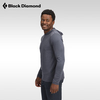 Black Diamond 黑钻bd户外运动连帽衫速干衣吸湿排汗抗异味舒适上衣男款752015 Charcoal-0038 S