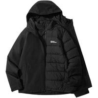 Jack Wolfskin 25秋冬JOYFUL男款户外防水600蓬鹅绒三合一冲锋衣外套A65469