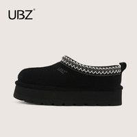 UBZ 2025年感恩回馈女鞋冬季雪地靴女加绒保暖棉鞋短靴子清仓 UW36XD3610H自然黑（拍大一码） 38