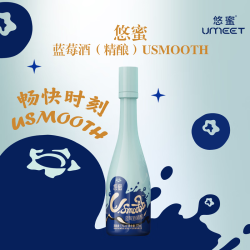 悠蜜 蓝莓酒 USMOOTH 蓝莓精酿 13度375ml 单瓶装 低度微醺 USMOOTH蓝莓精酿