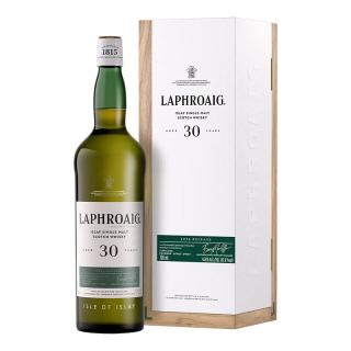 拉弗格行货 Laphroaig 利富 拉弗格苏格兰单一麦芽威士忌 艾雷岛 拉弗格30年 700mL 1瓶