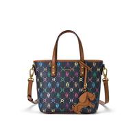 暇步士 女包通勤时尚街头潮流提花肩带两用手提单肩斜挎包