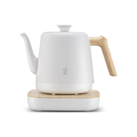 鸣盏【政府补贴】烧水壶泡茶 电热水壶 电烧水壶京东自营 智能恒温电烧水壶 茶艺壶 MZ152A白色 0.8L 【茶道入门首选】茶艺壶-白