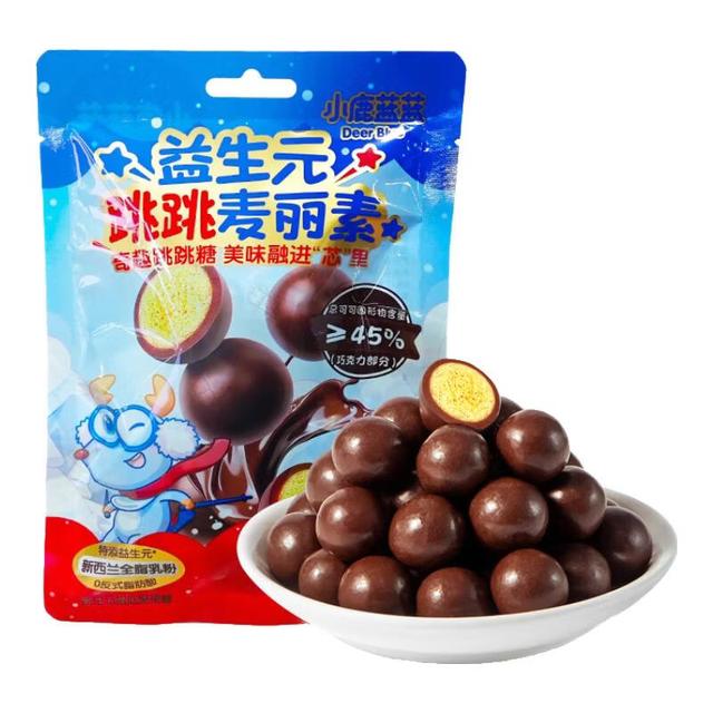 小鹿蓝蓝 独立袋装纯可可脂零反式脂肪 跳跳麦丽素 1袋体验装/18g