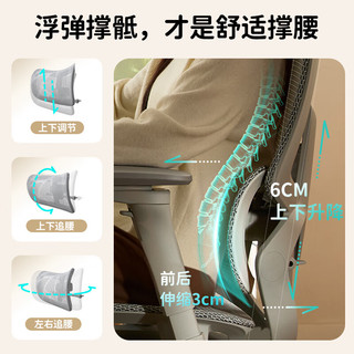  ENOVA 撑腰 人体工学椅  【PRO版】月牙灰