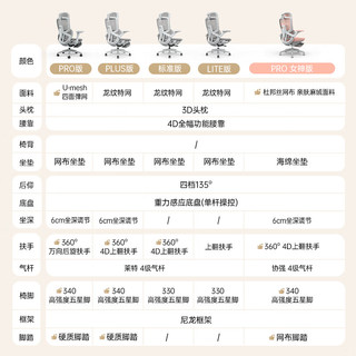  ENOVA 撑腰 人体工学椅  【PRO版】月牙灰