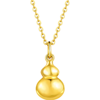 六福珠宝 黄金吊坠 吉祥小葫芦 计价1.27g