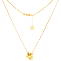 六福珠宝 黄金项链 马年生肖钱币挂坠 5.37g