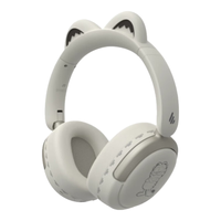 漫步者FitCat （猫儿可拆卸）耳机麦克风加菲猫联名蓝牙头戴式降噪无线耳麦音乐耳塞品礼盒包装 金丝云白【主动降噪 金标音质】