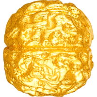 六福珠宝福满传家足金小核桃黄金转运珠串珠 计价 F73TBGP0002 约0.74克