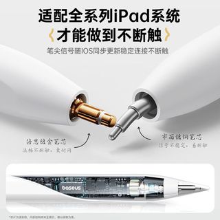 倍思电容笔苹果2024年Pro/Air6/5/4/Mini6/iPad触控手写笔pencil2