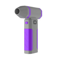 巨风户外手持涡轮高速小风扇 10万转 数显款【紫色】 6000mAh 6000mAh