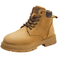 热风 男士厚底休闲马丁靴