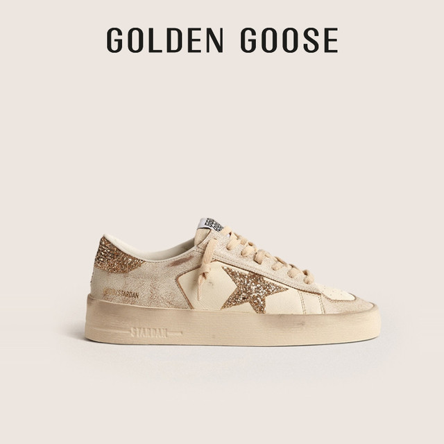 GOLDEN GOOSE 女士 Stardan 厚底增高亮片脏脏鞋 GWF00128.F004550.11490