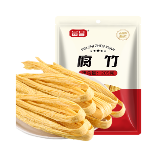 富昌 腐竹205g手工豆制品豆腐皮易泡发火锅凉拌干豆皮干货