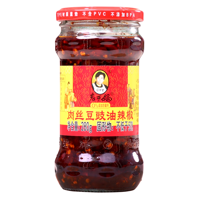 老干妈 肉丝豆豉油辣椒 280g
