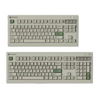  FL·ESPORTS/腹灵 全键热插拔 机械键盘  静音灰雪轴 复古灰 RGB