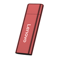Lenovo/联想 ZX1 Mini USB3.1接口 移动硬盘固态  红色 256GB