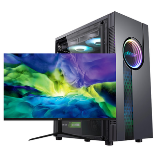  lingrui/领睿 64G内存 台式电脑主机+27英寸显示器  512GB+500GB RTX4050 64GB i7